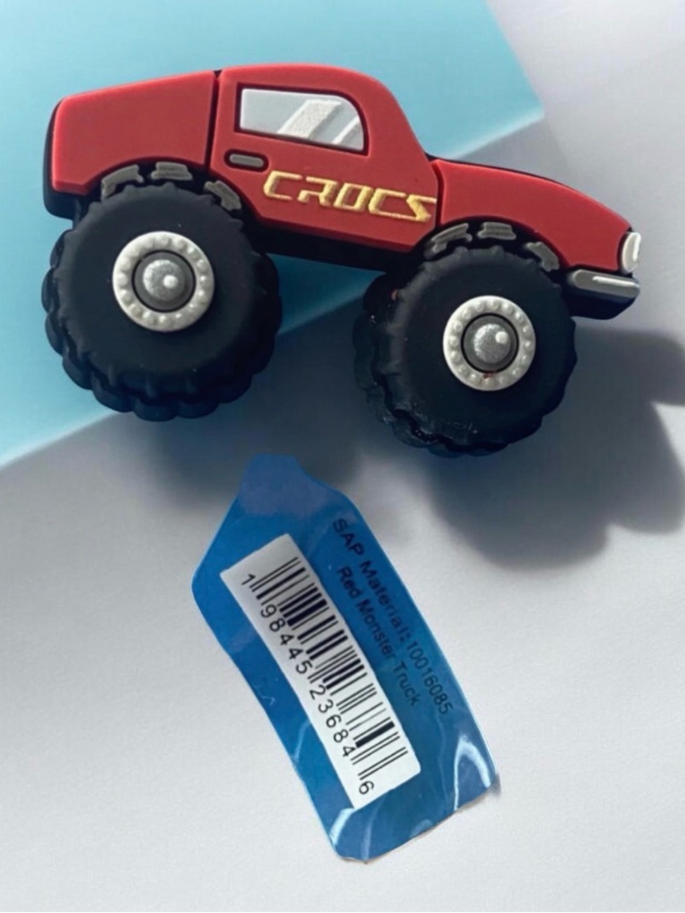 5/$25 Crocs Kids Red Monster Truck Shoe Charm